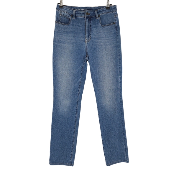 Talbots Denim - Talbots Flawless Straight Leg Jeans High Rise Medium Wash Denim 10